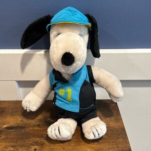 Snoopy Vintage Applause 1968 Bicycle Racing Plush Animal with tags